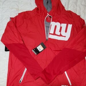 Nike Men's Red and Gray Windbreaker